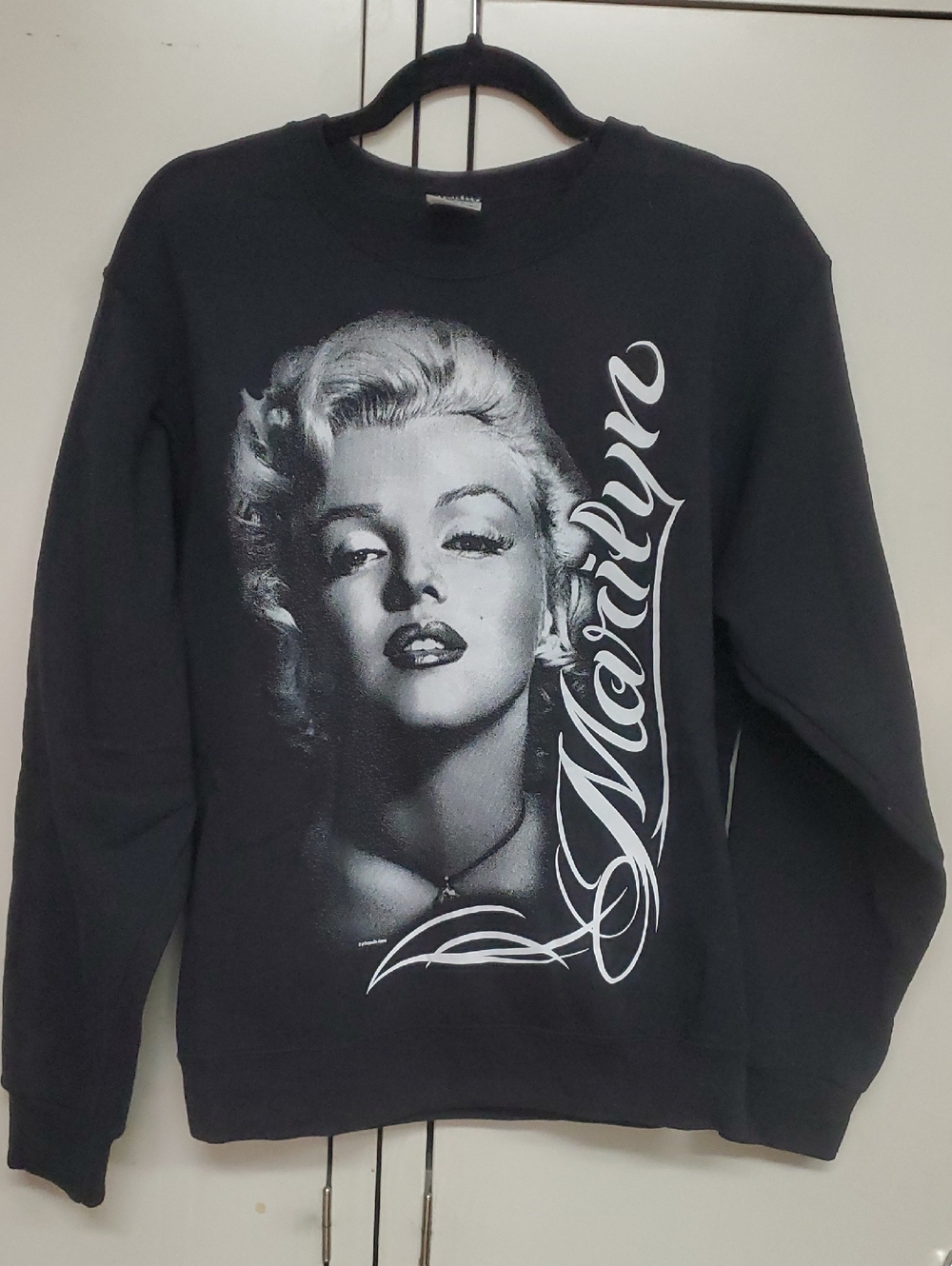 Marilyn Monroe Black Graphic Sweatshirt